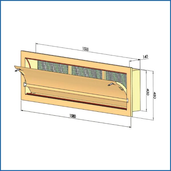 NA50051-AS Wall inlet