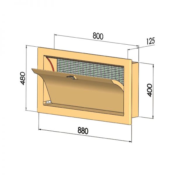 na-008-AS Wall inlet